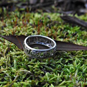 2/$13 Celtic Sterling Silver Ring Band Size 4.75